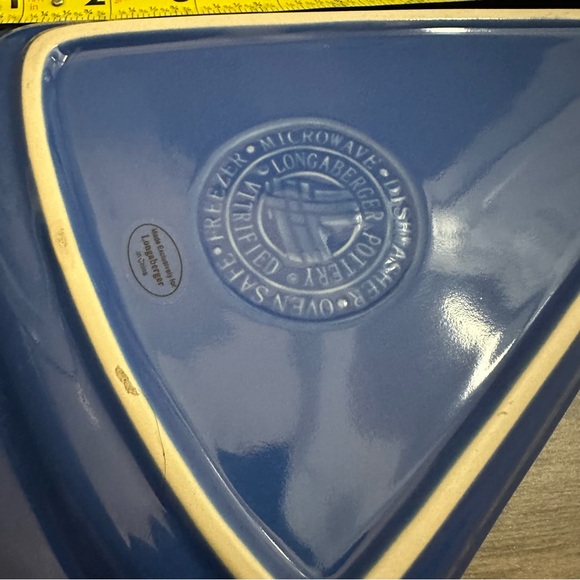 LONGABERGER - Woven Traditions Cornflower - pizza plates - set of 2 - Picture 5 of 8